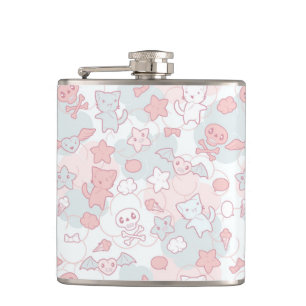 Petaca modelo del kawaii con doodle