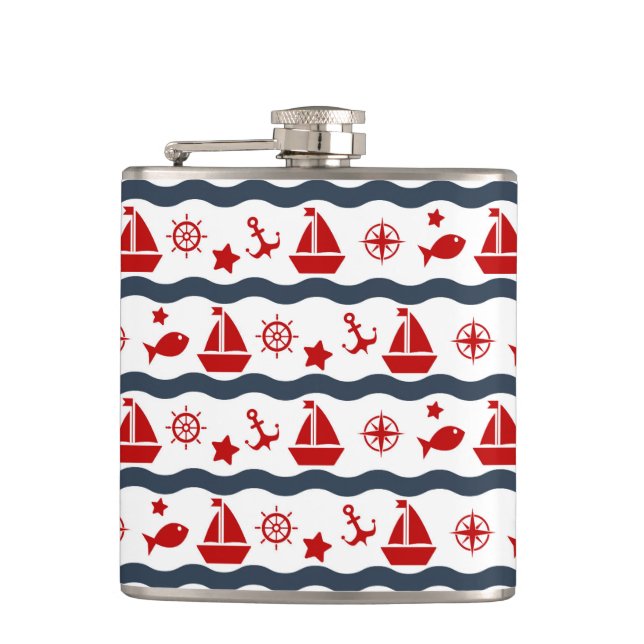 Petaca Modelo marítimo lindo (Anverso)