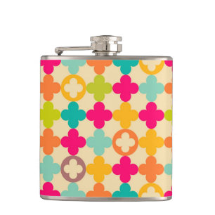 Petaca Modelo medieval del rosetón del vintage