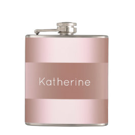 Petaca Modelo subió polluelo moderno elegante del oro