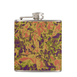 Petaca Modelo vibrante del camuflaje de la flor