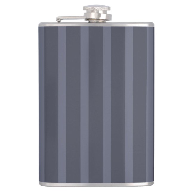 Petaca Moderno Gris Azul Rayado (Anverso)