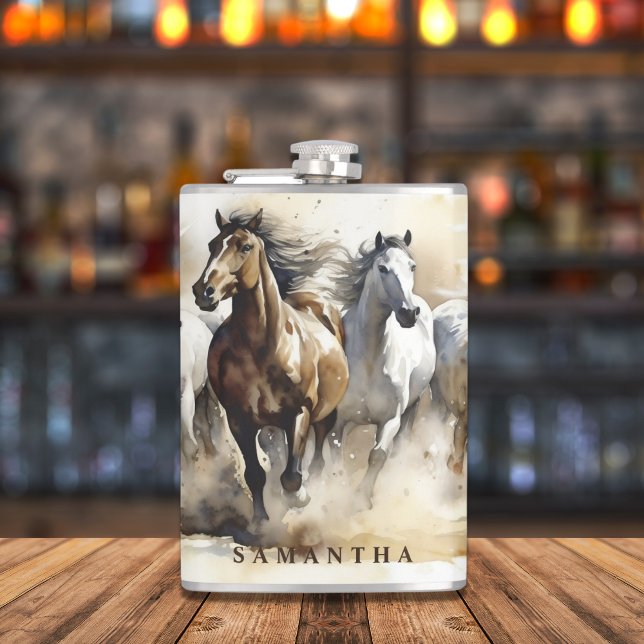 Petaca Moderno Mustang Caballos Hípicos Ecuestres (Subido por el creador)