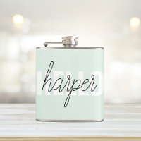 Moderno Pastel Mint Hello Y You Name