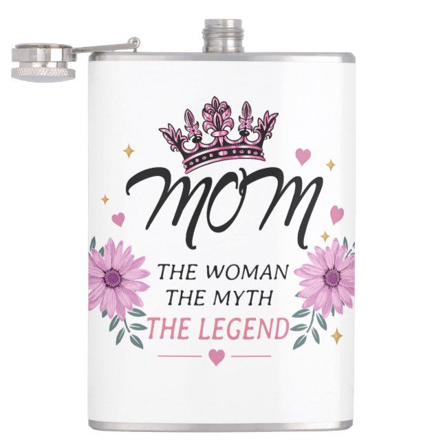 Petaca Mom The Legend Mother's Day Gift (Abierto)