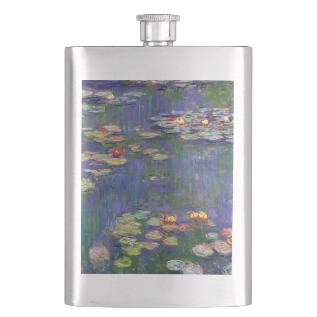 Petaca Monet Water Lilies Masterpiece Pintura (Anverso)