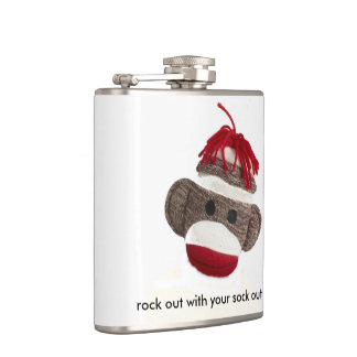 Petaca mono del calcetín del frasco