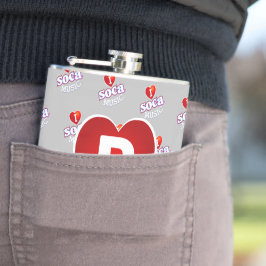 Petaca MONOGRAM I LOVE SOCA on GREY