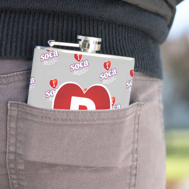 Petaca MONOGRAM I  LOVE SOCA on GREY (In Situ)