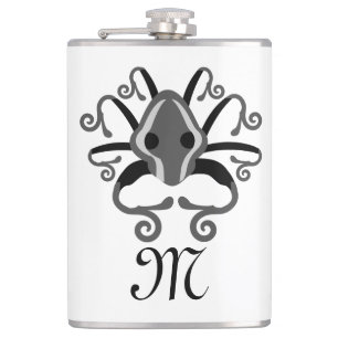 Petaca Monograma de calamar gris