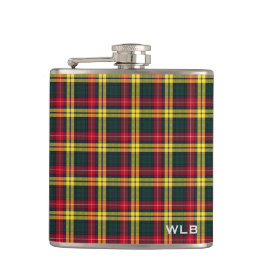 Petaca Monograma de Clan Buchanan Tartan