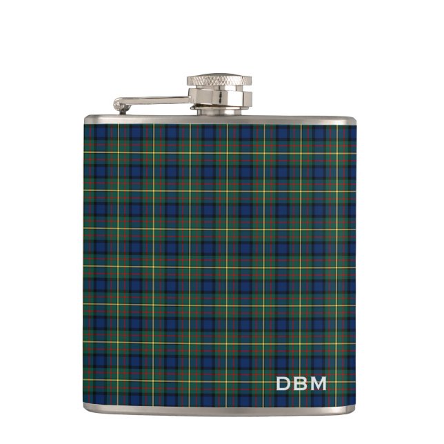Petaca Monograma de Clan MacLaren Tartan (Anverso)