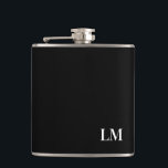 Petaca Monograma de la boda elegante de la Moda clásica<br><div class="desc">Este sencillo diseño de monograma es clásico. Este matraz es un gran regalo para su ocasión especial.</div>