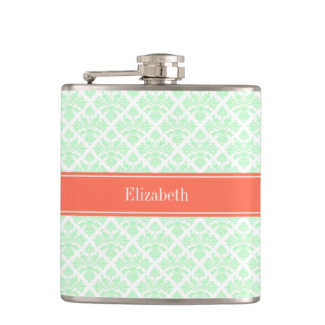 Petaca Monograma de la Monografía de la Moneda Blanca de  (Anverso)