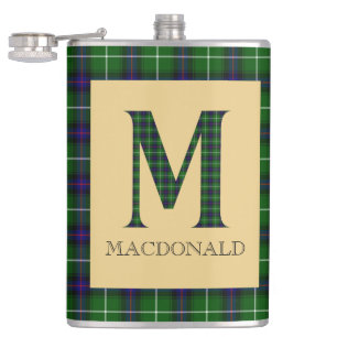 Petaca Monograma de MacDonald Tartan M