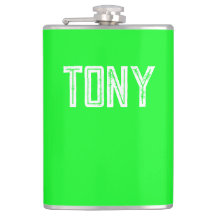 Monograma de nombre personalizado de color verde n