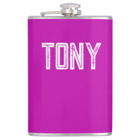 Monograma de nombre personalizado magenta sólido