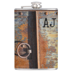 Petaca Monograma de Personalizado de puerta rígida