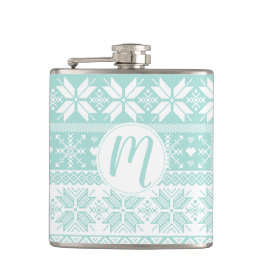 Petaca Monograma de suéter de invierno de cualquier Isla 