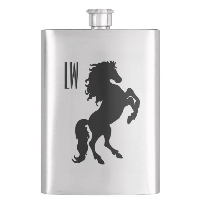 Petaca Monograma del caballo del semental (Anverso)