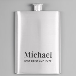 Petaca Monograma del mejor marido de la historia