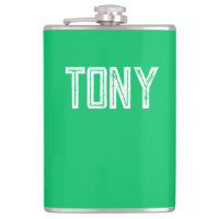 Monograma del nombre personalizado verde de Apple 