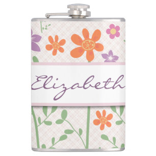 Petaca Monograma elegante del diseño del estampado de