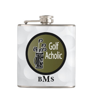 Petaca Monograma Funny Golf Acholic