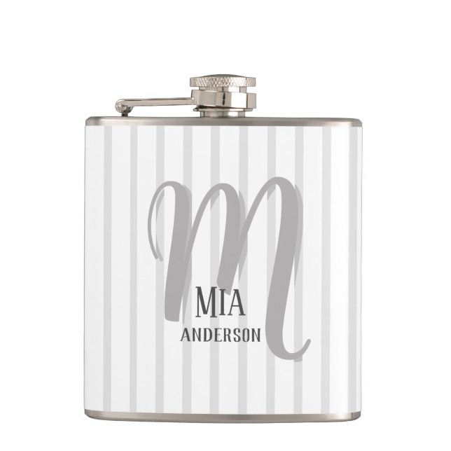 Petaca Monograma personalizado de Vibe matutino (Anverso)