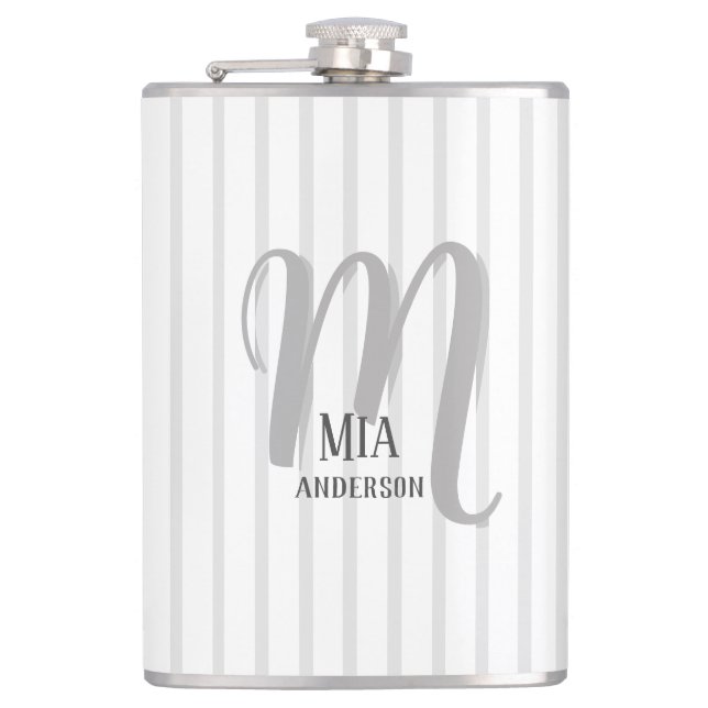 Petaca Monograma personalizado de Vibe matutino (Anverso)