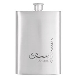 Petaca Monograma personalizado para padrino de boda
