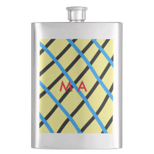 Petaca Monograma simple añada su letra de nombre man mini