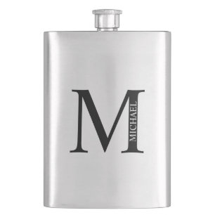 Petaca Monograma y máscara de nombre personalizados