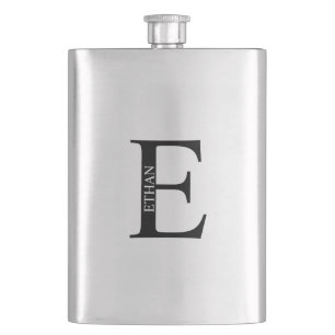 Petaca Monograma y máscara de nombre personalizados