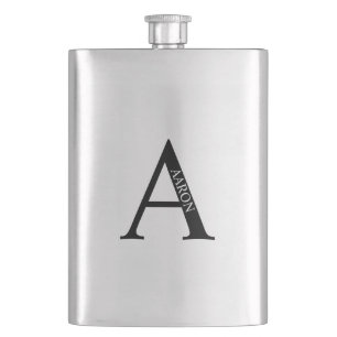 Petaca Monograma y máscara de nombre personalizados