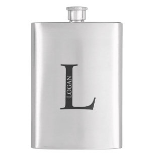 Petaca Monograma y máscara de nombre personalizados