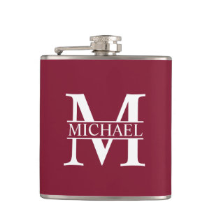 Petaca Monograma y nombre personalizados