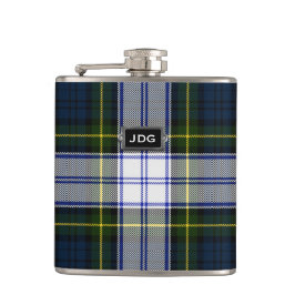 Petaca Monogramado Clan Gordon Vestido Tartan Plaid Flask