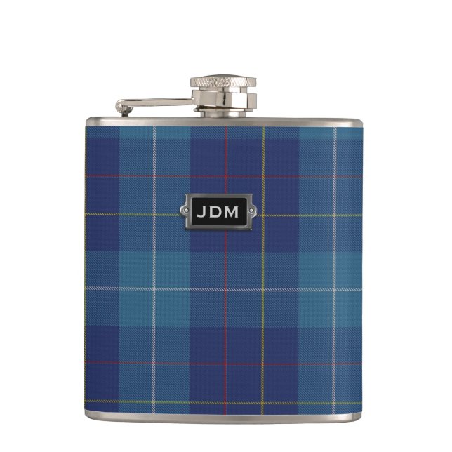 Petaca Monogramed Clan MacKerrell Tartan Plaid Flask (Anverso)
