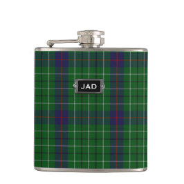 Petaca Monogramo Duncan Tartan Plaid Flask