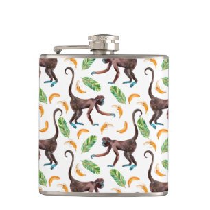 Petaca Monos dulces malabarillando plátanos