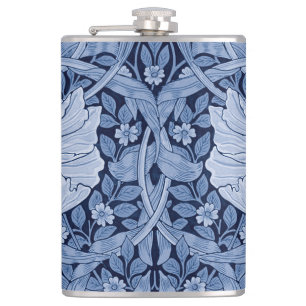 Petaca Monotona azul impernel. William Morris
