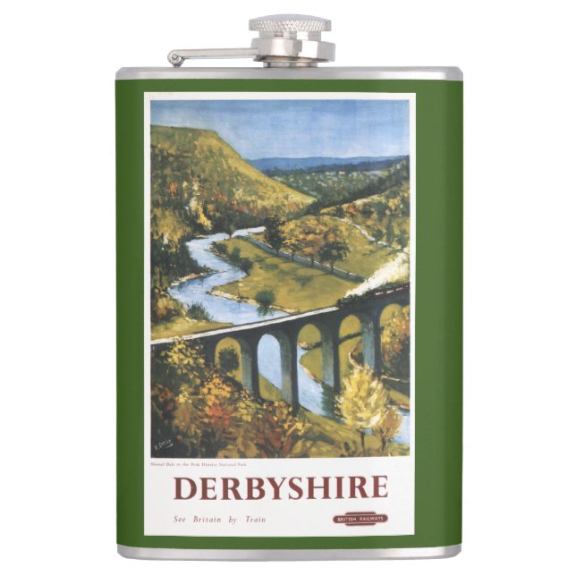 Petaca Monsal Dale, tren y viaducto British Rail (Anverso)