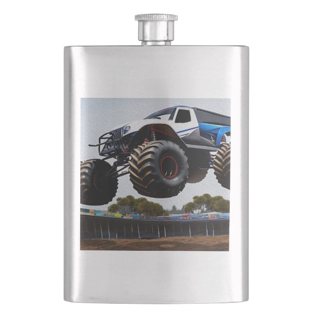 Petaca Monster Truck Launch, Hip Flask (Anverso)