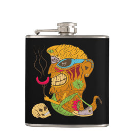 Petaca Monstruo de la parrillada Tiki con salchicha y crá