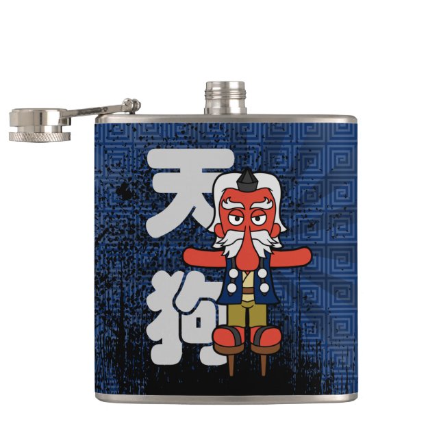 Petaca Monstruo japonés del Tengu Yokai (Abierto)