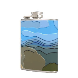 PETACA MONTAÑA ABSTRACTA