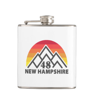Petaca Montaña Retro New Hampshire 48