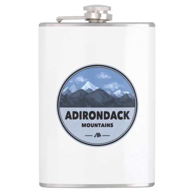 Petaca Montañas Adirondack Nueva York Camping (Anverso)