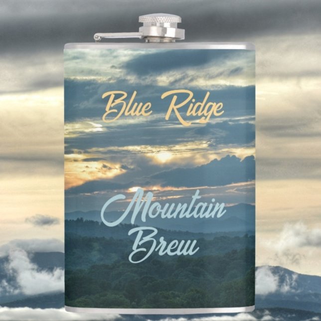 Petaca Montañas Blue Ridge Crean Fotograma Sunset (Subido por el creador)